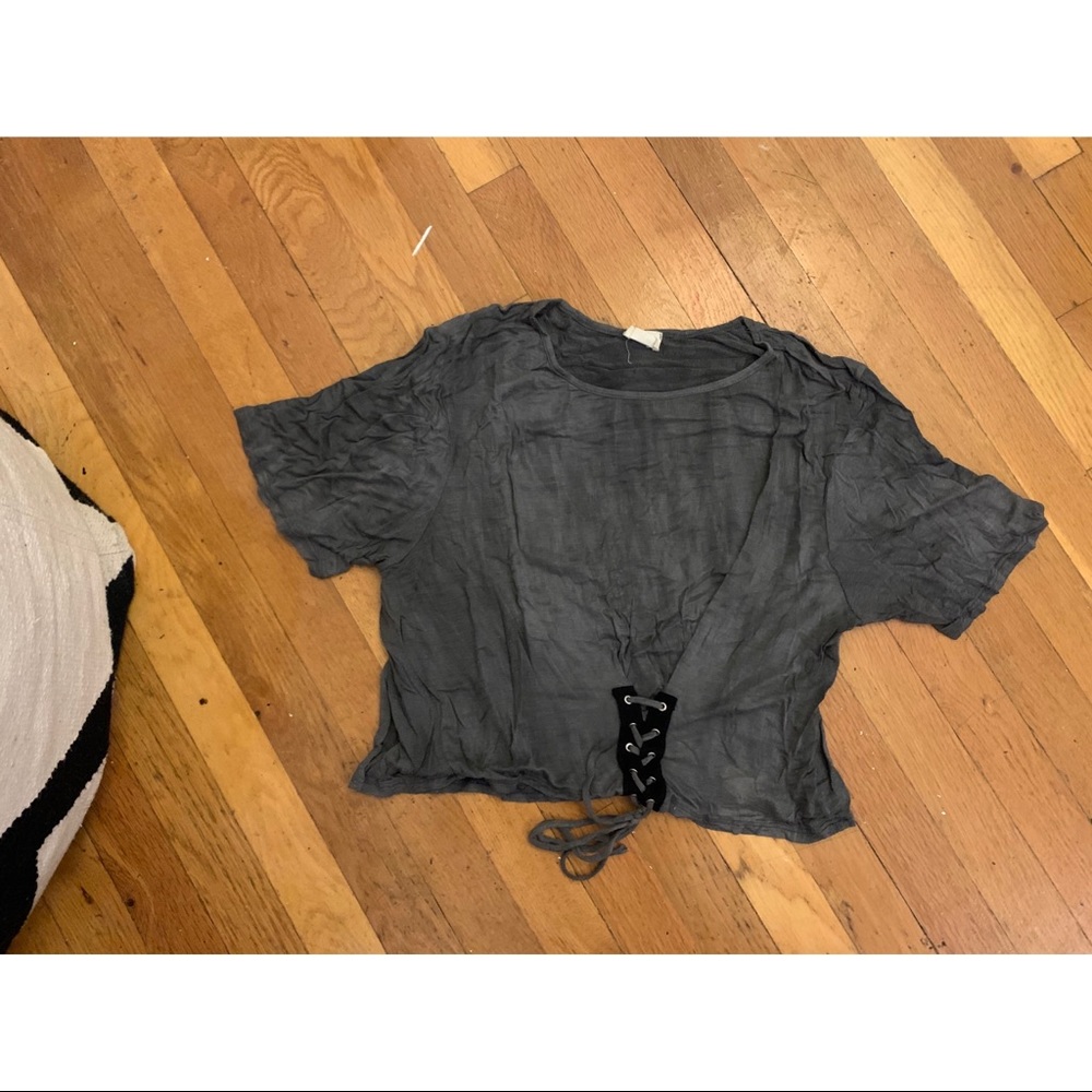 Grungy Corset Waist Tee